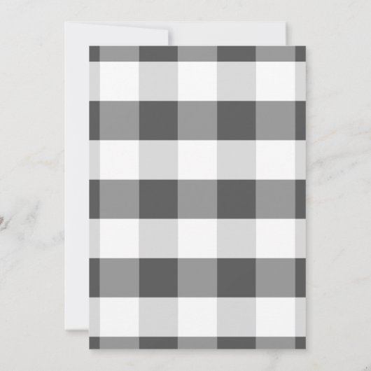 農業動物納屋周囲の庭ホワイト誕生日招待状 招待状 (裏面)