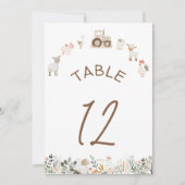 農業動物納屋周囲の庭ボホテーブル番号 (正面)