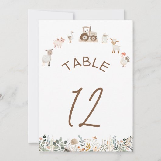 農業動物納屋周囲の庭ボホテーブル番号 (正面)