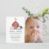 農業動物納屋周囲の庭白写真第1回 招待状 (スタンド正面)