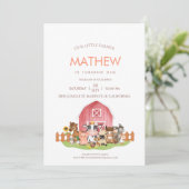 農業動物納屋周囲の庭第1回2歳招待状 招待状 (スタンド正面)