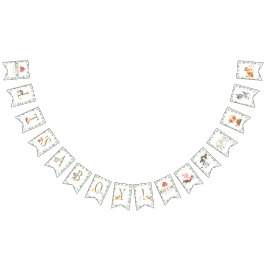 農業動物納屋周囲の庭緑それが男の子 バンティングフラッグ