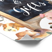 農業動物納屋周囲の庭緑のカードとギフト ポスター (角)