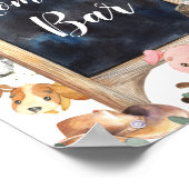 農業動物納屋周囲の庭緑化ママ – オーサバー標識 ポスター (角)