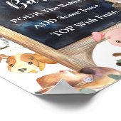 農業動物納屋周囲の庭緑化ママ – オーサバー標識 ポスター (角)