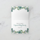 農業動物緑化ベビーシャワーサンキューカード サンキューカード (内部)