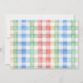 農業動物誕生日写真サンキューカード 招待状 (裏面)