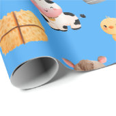 農業動物誕生日包装紙 ラッピングペーパー (ロールコーナー)