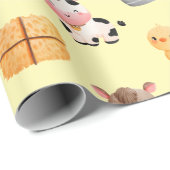 農業動物誕生日包装紙 ラッピングペーパー (ロールコーナー)