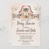 農業動物赤ちゃんシャワー招待状 招待状 (正面/裏面)