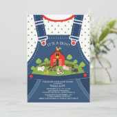 農業動物赤ちゃんシャワー招待状 招待状 (スタンド正面)