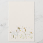 農業動物赤ちゃんシャワー推測ベビー食べ物ゲーム チラシ (裏面)