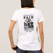 農業協会 女性用 ホワイトTシャツ Tシャツ (裏面)