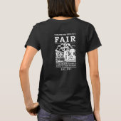 農業協会 女性用 黒Tシャツ Tシャツ (裏面)