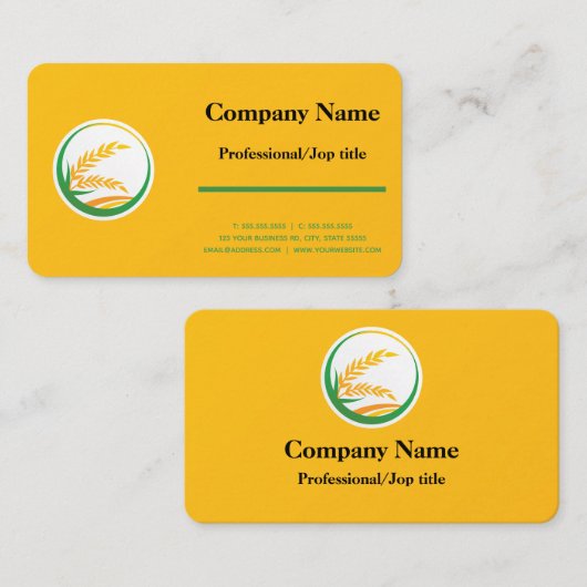 農業名刺の作成 名刺 (正面/裏面)