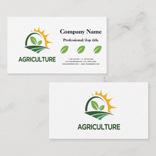 農業名刺 名刺 (正面/裏面)
