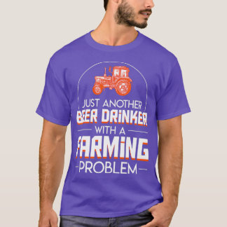 農業問題のビールを飲む人 Tシャツ