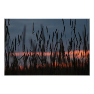 農業夕日 ポスター