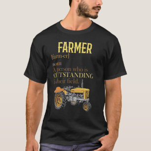 農業定義ファームプランターバーンランチャーファーメ Tシャツ