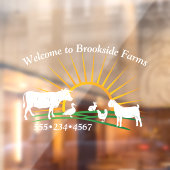 農業家畜動物サンライズヒル ウィンドウサイン (シート2)