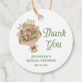 農業市場 ブライダルシャワー 感謝 フェイバータグ (裏面)