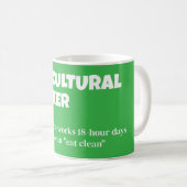 農業従事者 – おもしろい農業定義 コーヒーマグカップ (正面右)