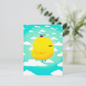 農業愛おもしろい好者向けひよこ卵 |家族への贈り物 招待状 (スタンド正面)