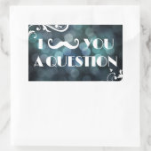 農業排出ブル 長方形シール (バッグ)