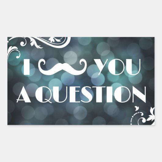 農業排出ブル 長方形シール (正面)