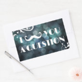 農業排出ブル 長方形シール (封筒)