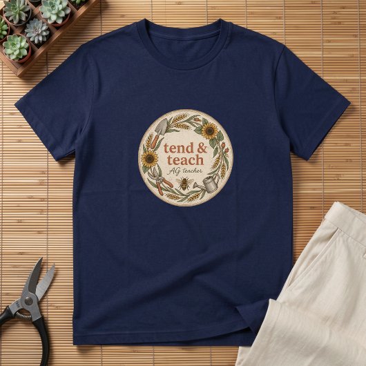 農業教師のためのTend & Teach AG Teacher トライブレンドTシャツ