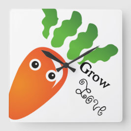 農業時計の第一歩 スクエア壁時計