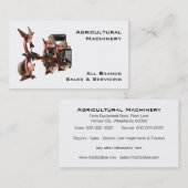 農業機械のトラクターおよびすき 名刺 (正面/裏面)