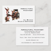 農業機械のトラクターおよびすき 名刺 (正面/裏面)
