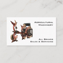 農業機械のトラクターおよびすき 名刺