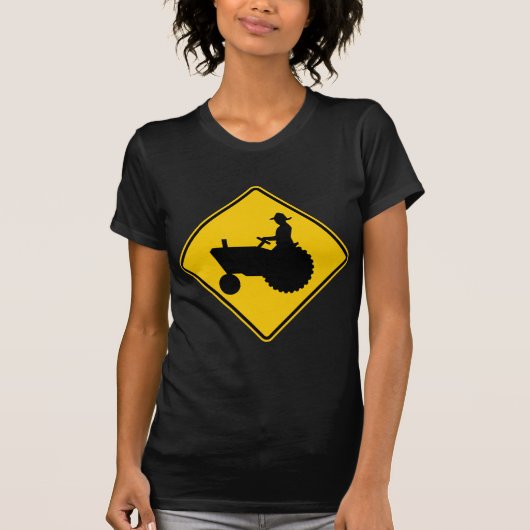 農業機械の交通ハイウェーの印 Tシャツ (正面)