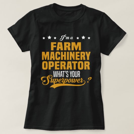 農業機械事業者 Tシャツ (デザイン正面)