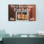 農業生卵の販売バナー 横断幕 (トレードショー)