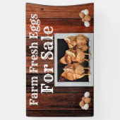 農業生卵の販売バナー 横断幕 (縦)