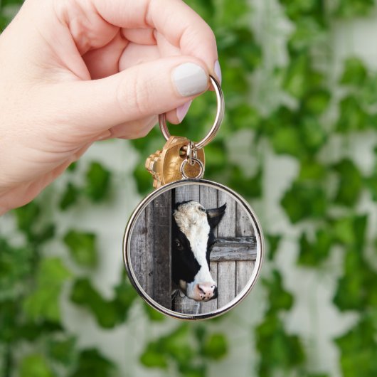 農業生活牛 キーホルダー (手)