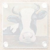 農業生活 – 牛のガンザー ガラスコースター (裏面)