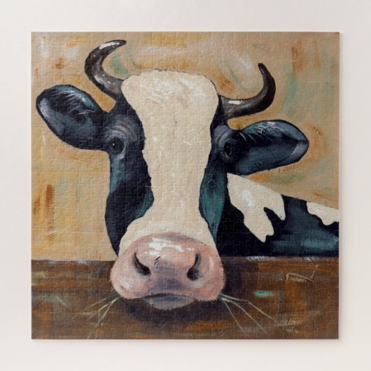 農業生活 – 牛のガンザー ジグソーパズル (横)