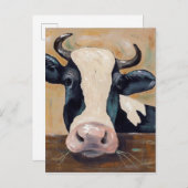 農業生活 – 牛のガンザー ポストカード (正面/裏面)