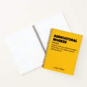 農業生活 – 農おもしろい業労働者の定義 ノートブック (内部)