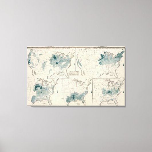 農業生産 キャンバスプリント (正面)