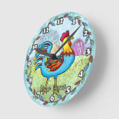 農業用のねこ ラウンド壁時計 (傾斜)