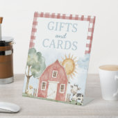 農業用の贈り物とカードテーブルの看板 台座サイン (インサイチュ)