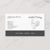 農業用の鶏 名刺 (正面)