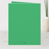 農業用トラクターの畑の農家の挨拶 カード (裏面)