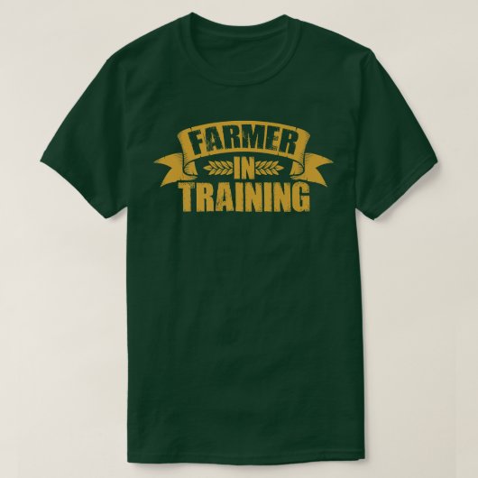 農業用トラクターの訓練農家 Tシャツ (デザイン正面)